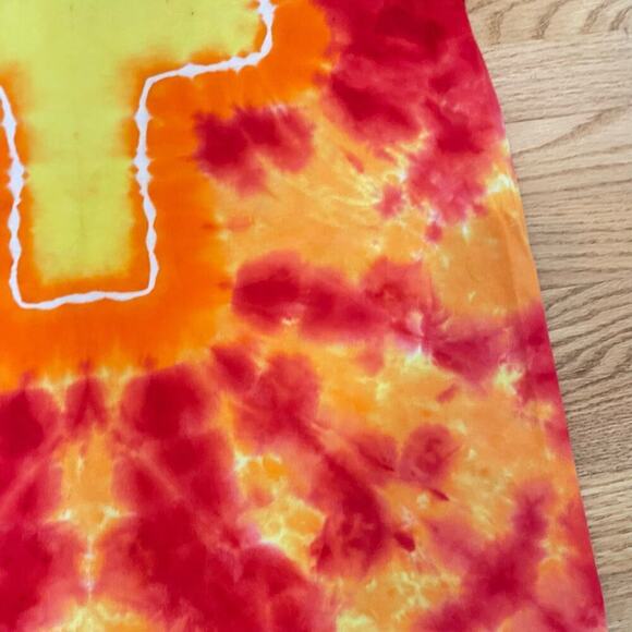 handmade tie dyed unisex tshirt L cross fire light blessed - Picture 6 of 9